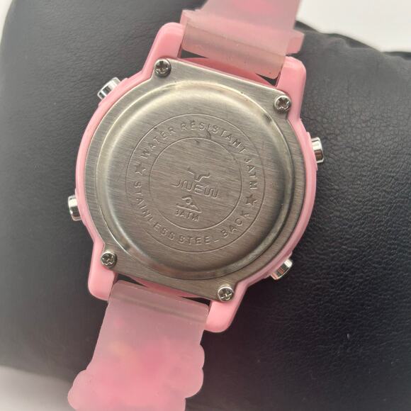 JNEW Pink Silver Unicorn Kids Fashion Digital Watch 34mm Working - Picture 8 of 8